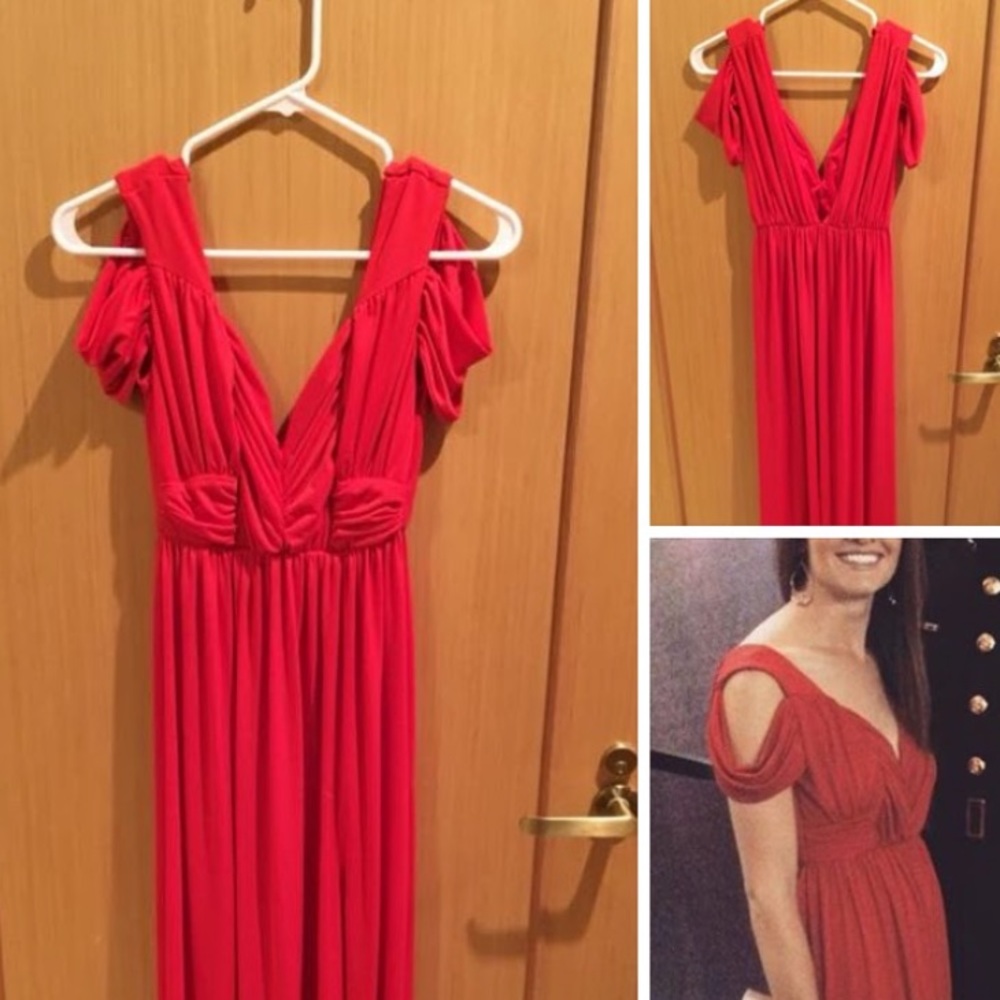 ASOS red formal gown